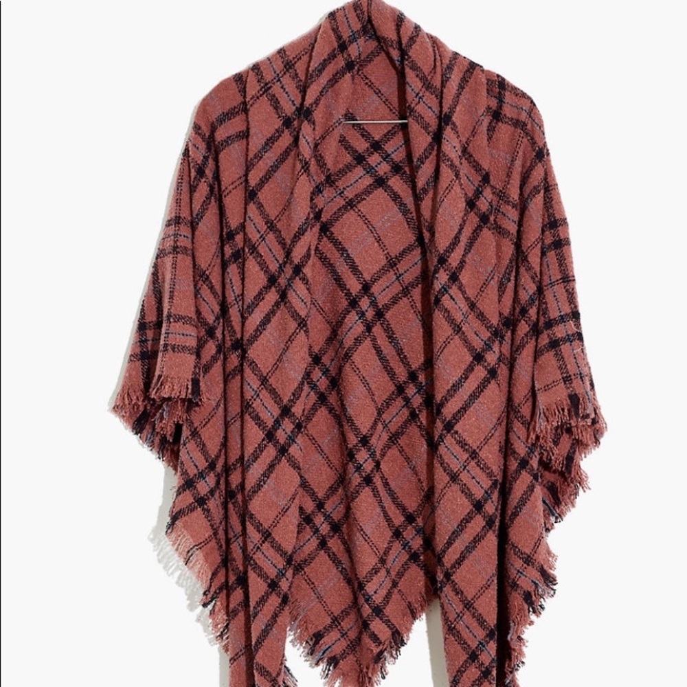 NWT Madewell Buffalo Plaid Oversized Blanket Scarf